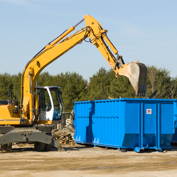 are there any restrictions on where a residential dumpster can be placed in Accoville West Virginia